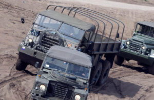 Army vehicle rally team building